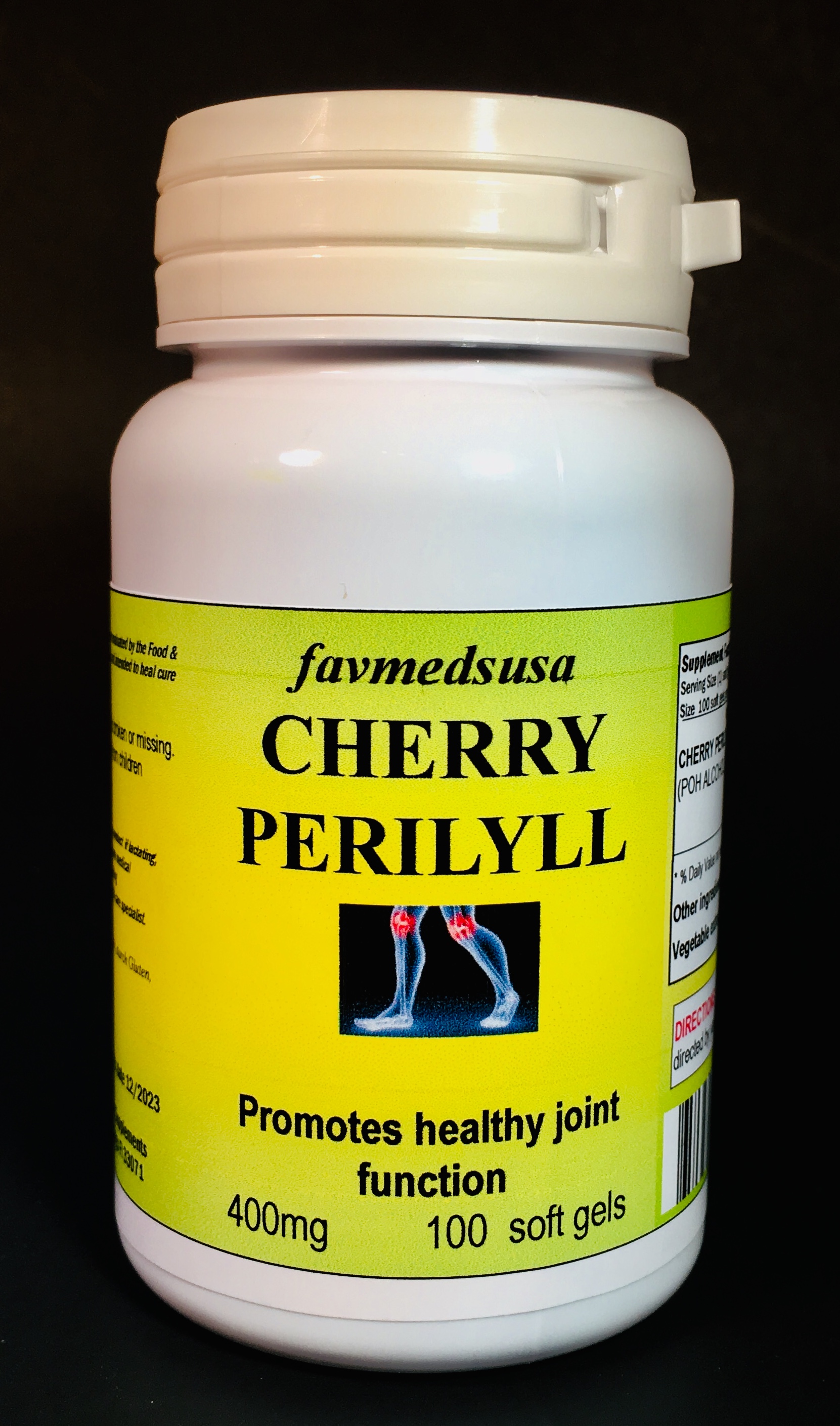 Cherry Perrillyl, Gout aid - 100 soft gels